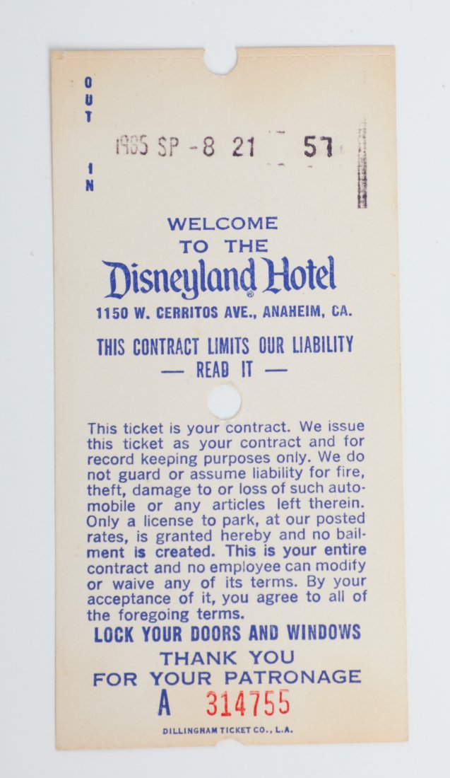 Bundle of Vintage Disneyland Hotel Ephemera (1 of 11)