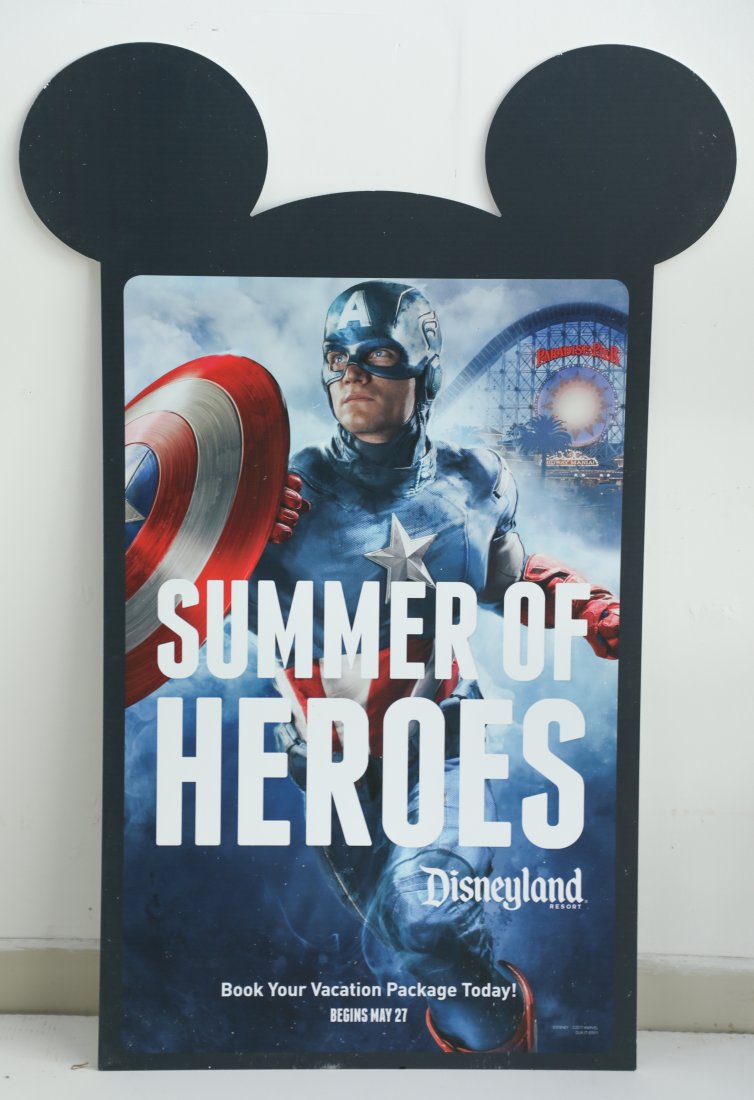Disney Parks Marvel Captain America Sign (1 of 1)