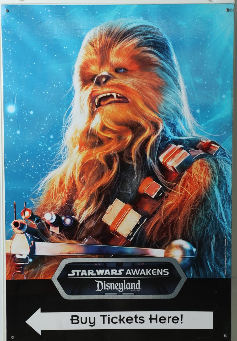 Disneyland Star Wars Awakens Chewbacca Park Poster (1 of 1)