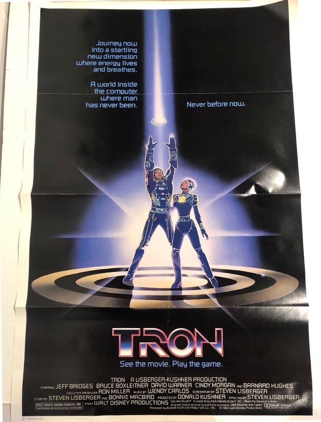 Disney 1982 Tron Movie Poster (1 of 1)