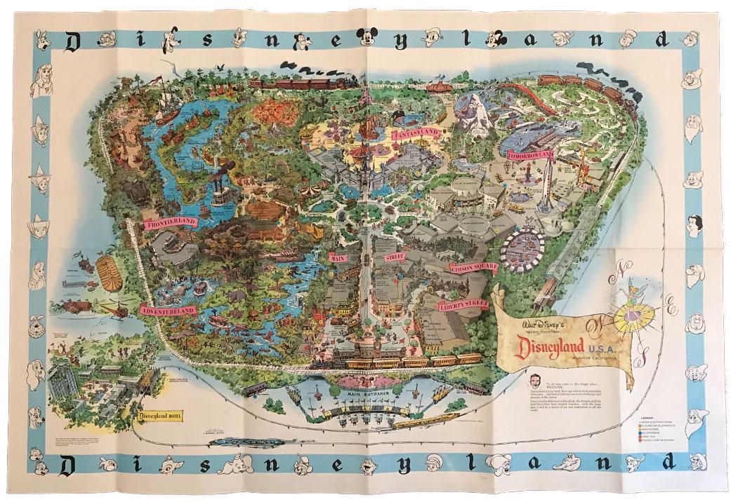 Disneyland 1962 Large Park Map (1 of 1)
