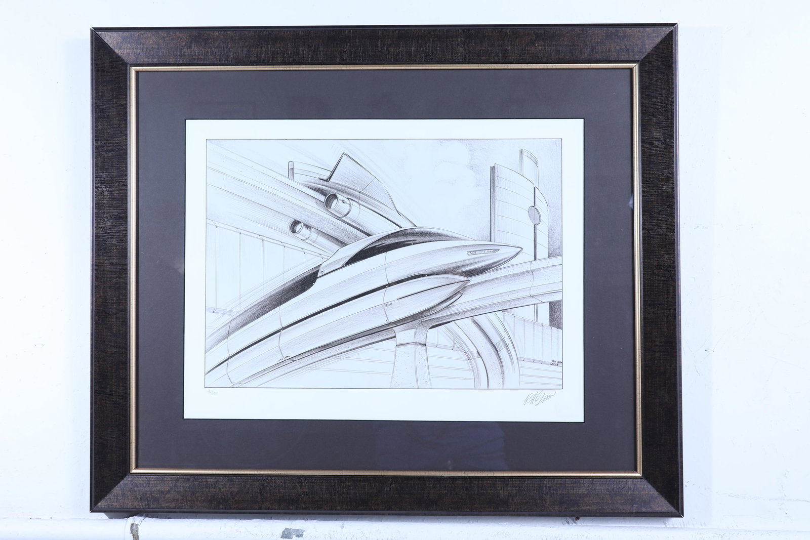 Disneyland Bob Gurr Monorail Limited Edition Lithograph (1 of 5)