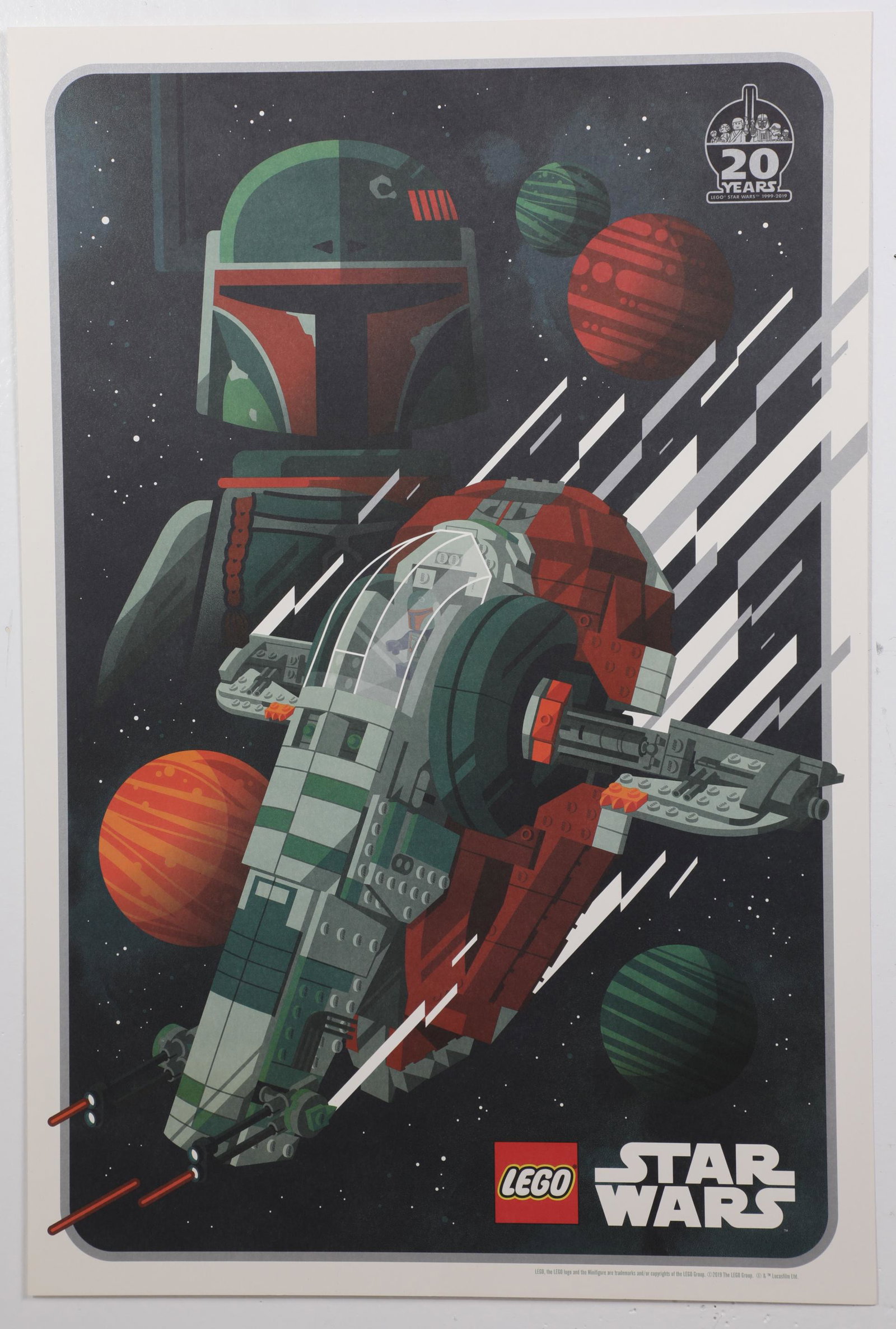 Disneyland Lego Star Wars Boba Fett Promo Poster (1 of 3)