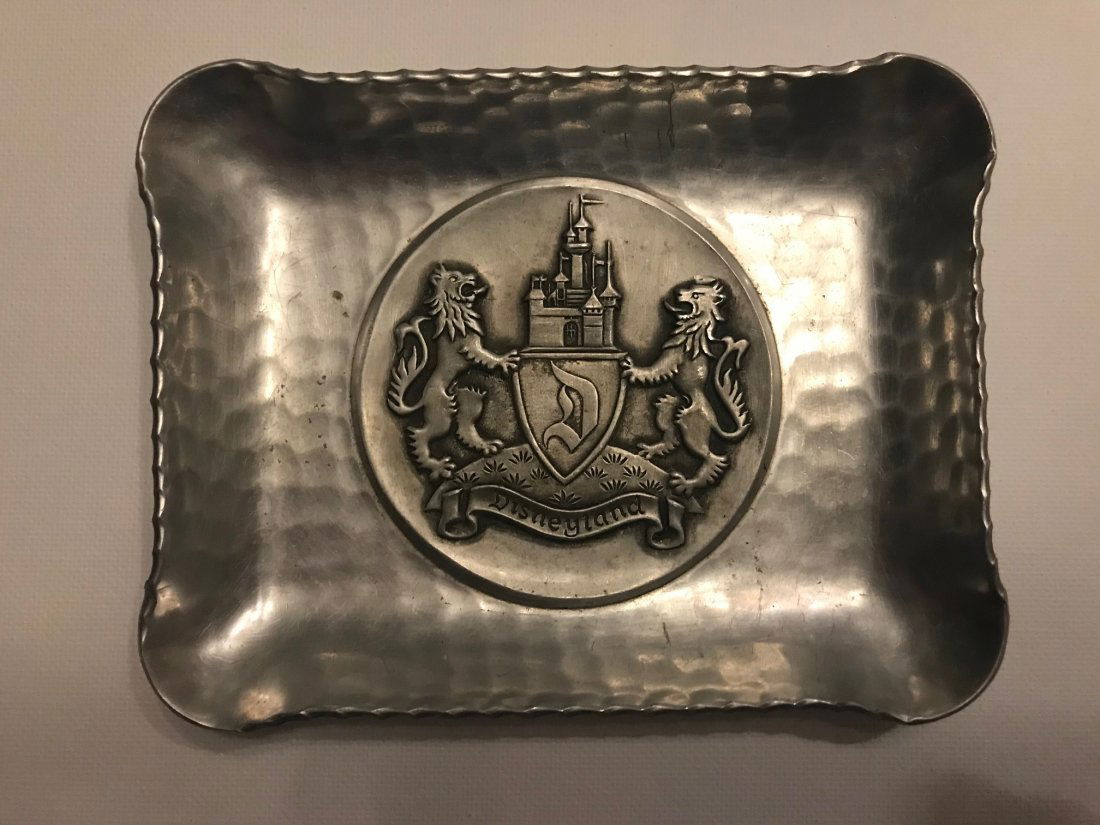 Disneyland Sleeping Beauty Castle Pewter Dish: Disneyland Sleeping Beauty Castle Pewter Dish