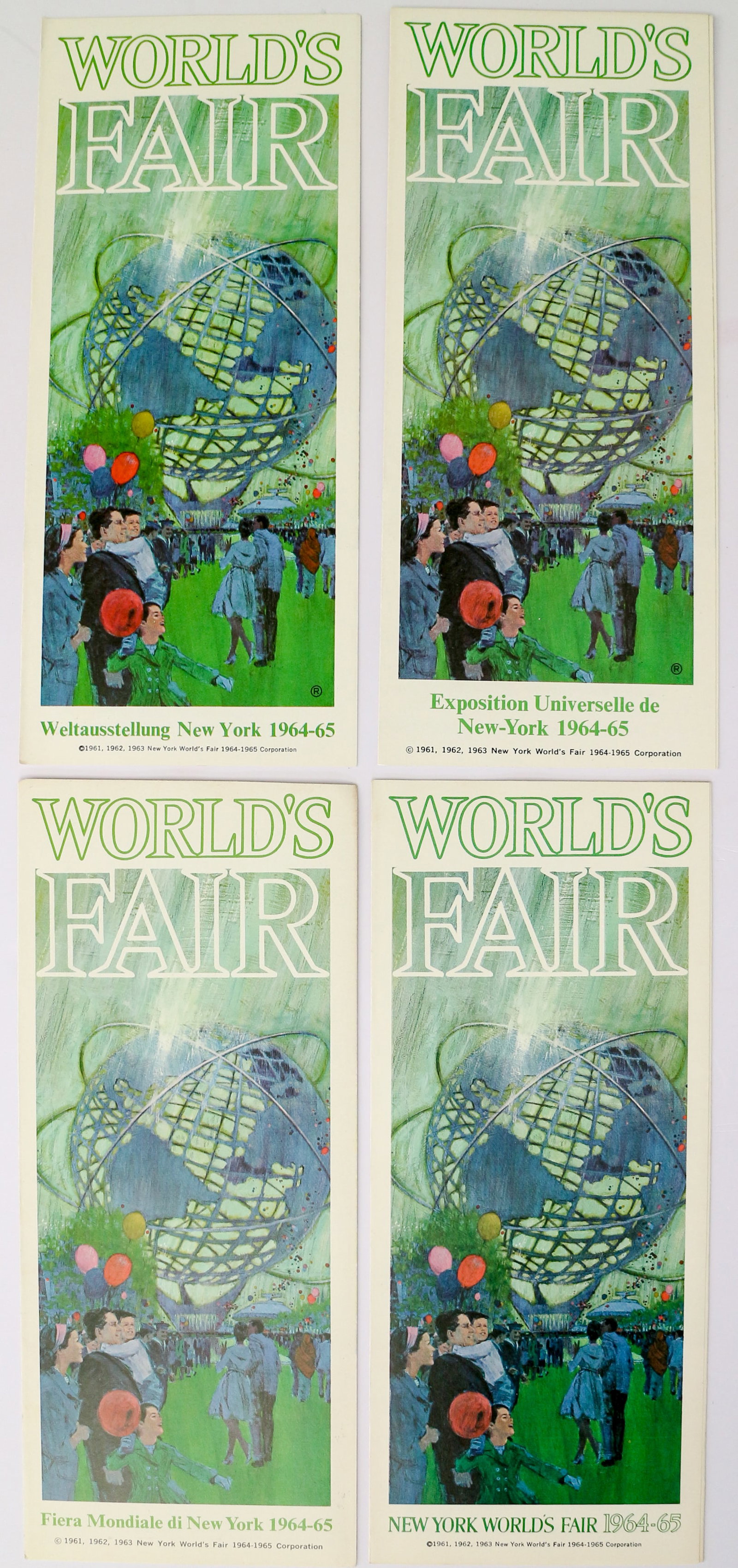 1964 New York World's Fair Brochures Four Brochures in Different Languages (1 of 7)