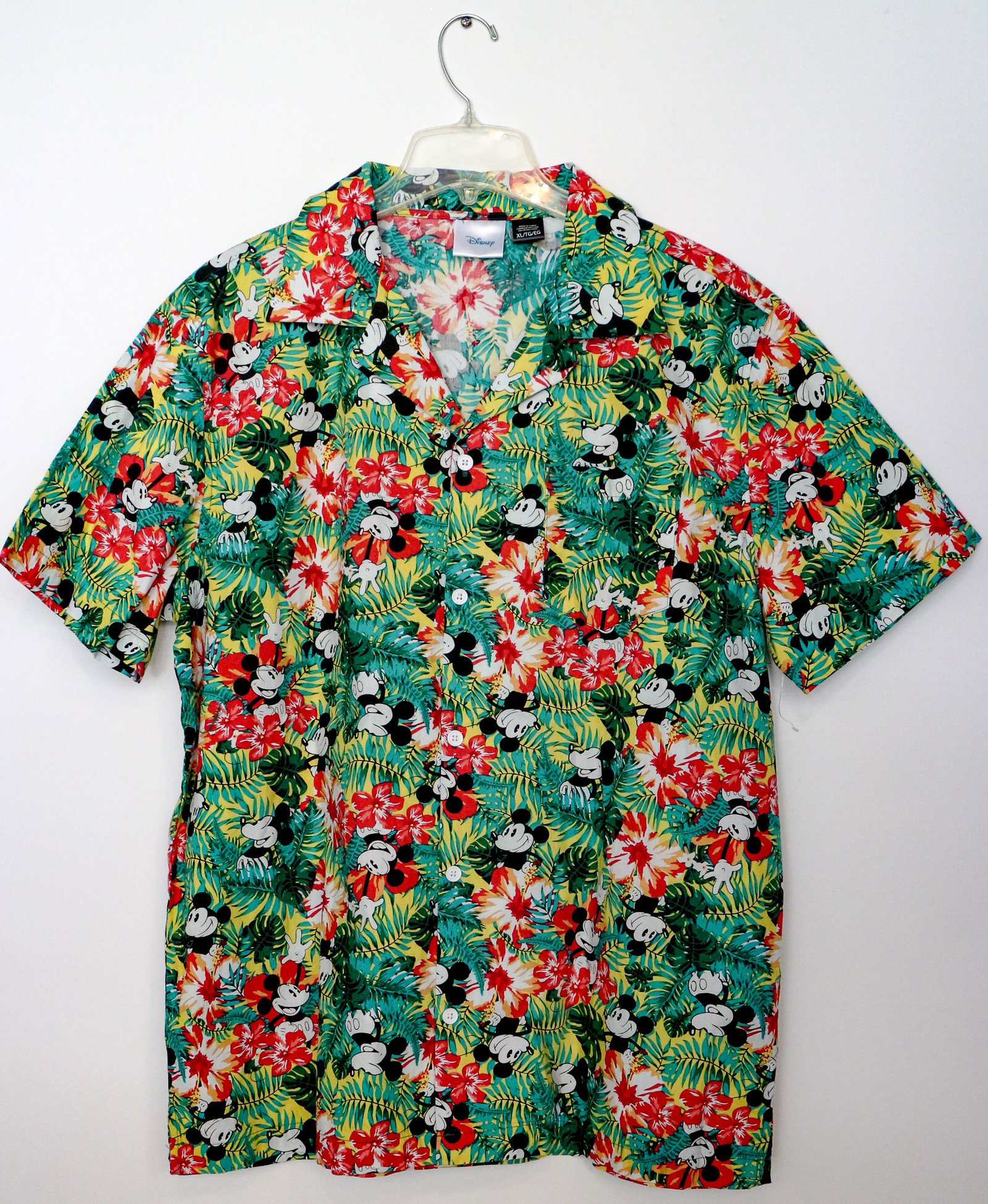 Hawaiian Style t-shirt featuring Pie-Eyed Mickey Mouse & Hibiscus Flowers (1 of 3)