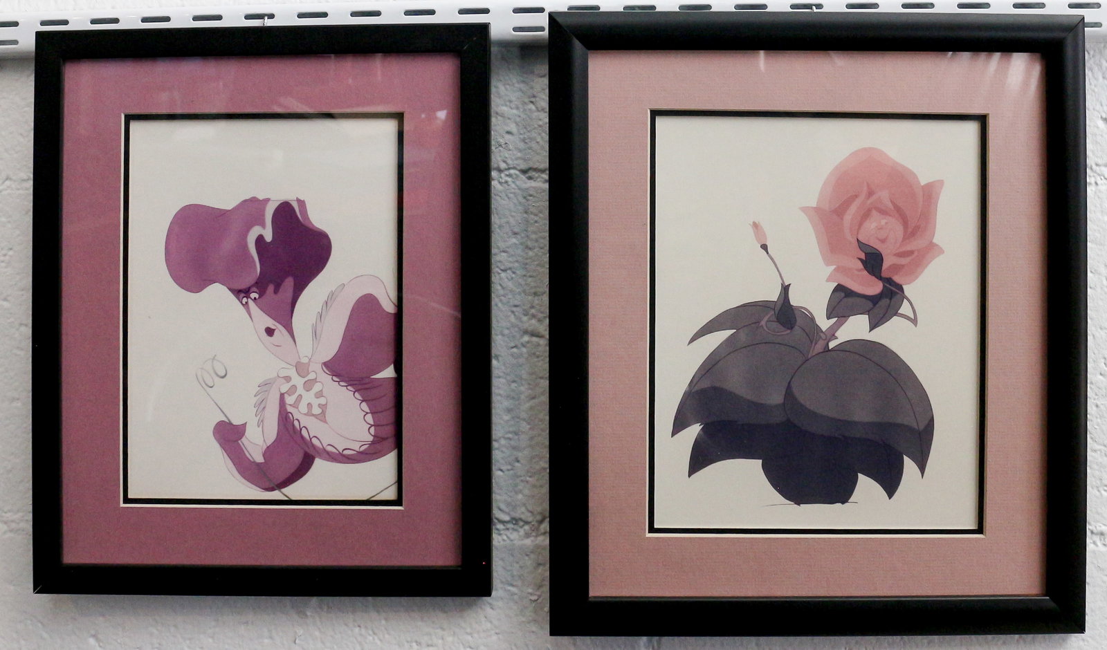 Flower characters from Alice in Wonderland Wall Disneyland Hotel (1 of 4)