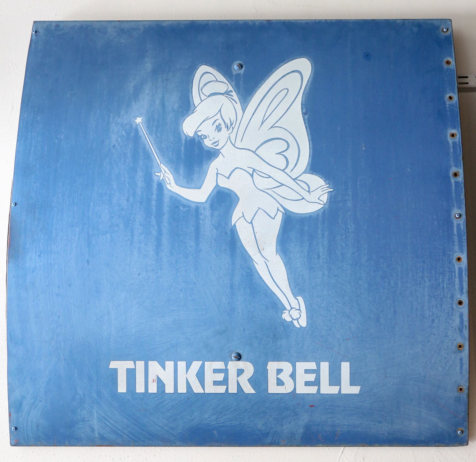 Vintage Disneyland Hotel Parking Lot Sign Featuring Tinker Bell (1 of 1)