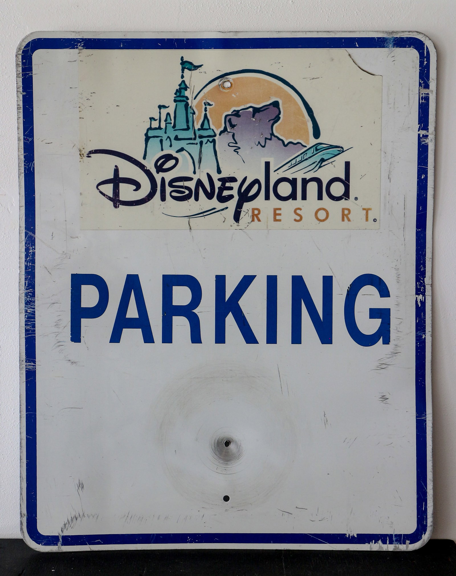 Metal Disneyland Directional Street Parking Lot Sign (1 of 4)