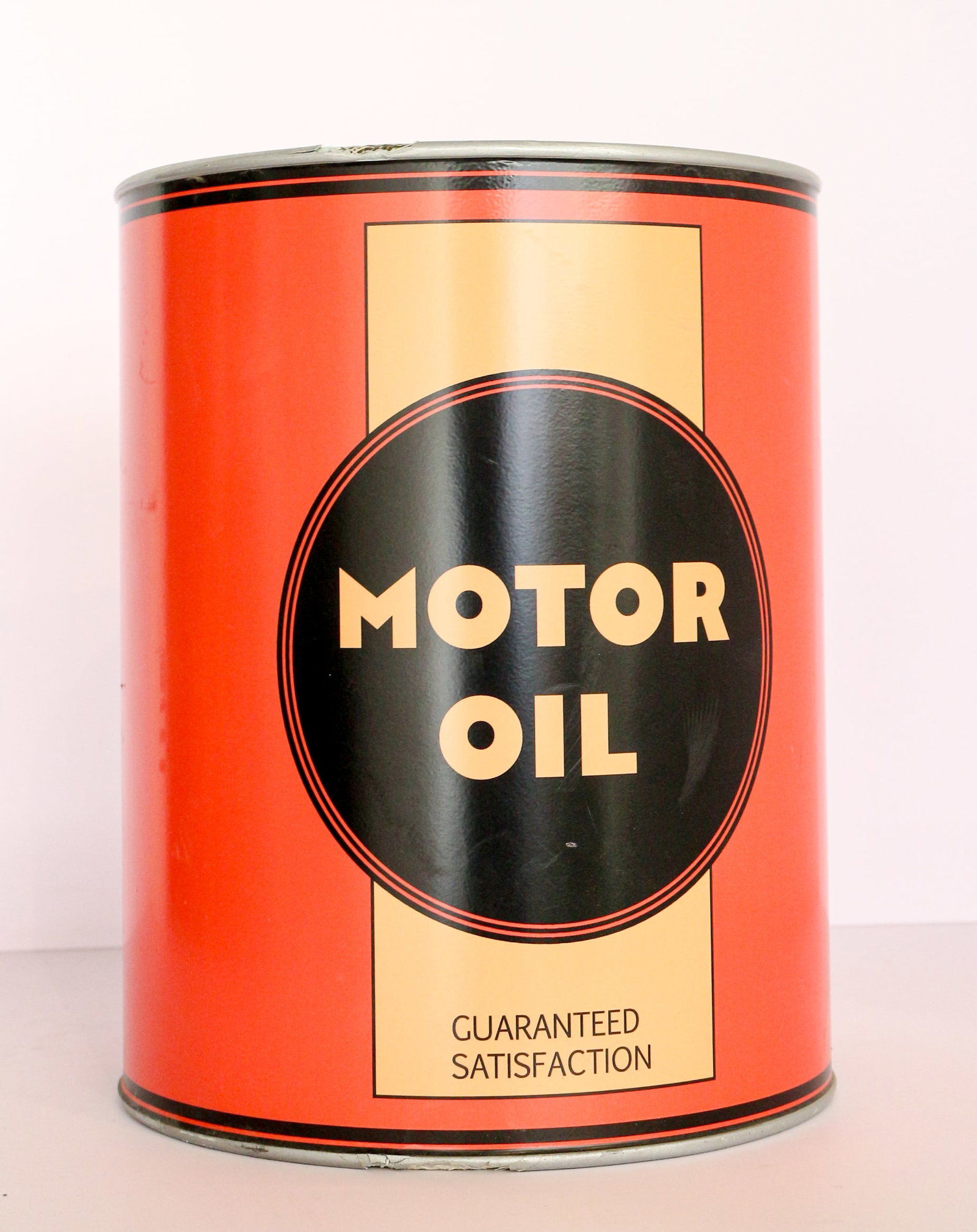 Disney's California Adventure Cars Land Motor Oil Can Prop Lube O Rama Shop: (Disney's California Adventure, c. 2000s) From the early years of Cars Land here is a Motor Oil Can that was specifically designed for Cars Land and displayed at the Lube O Rama shop and at the Oil Pa