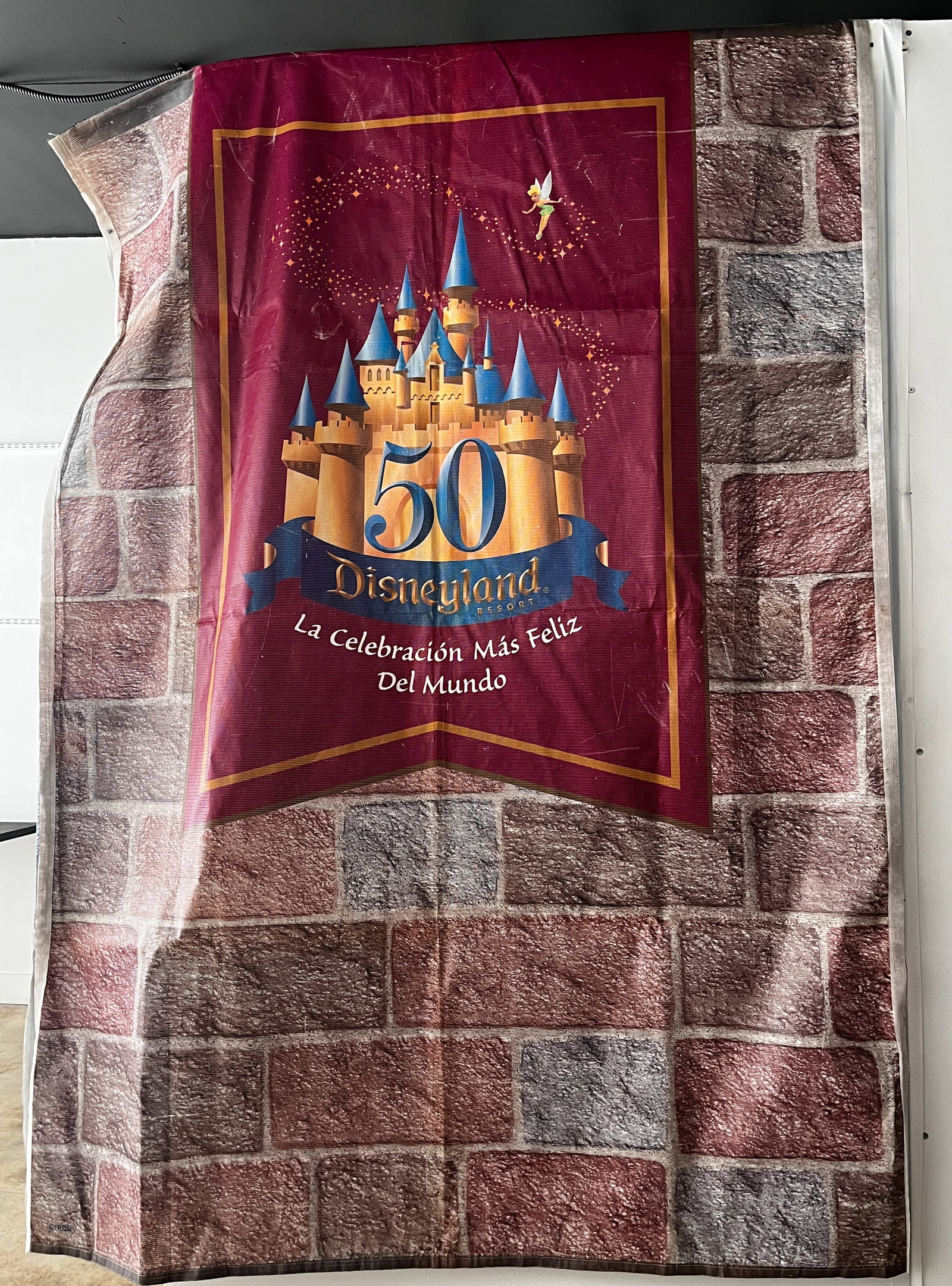 Rare! 50th Anniversary Disneyland Construction site Decorative Mesh Cover (1 of 5)