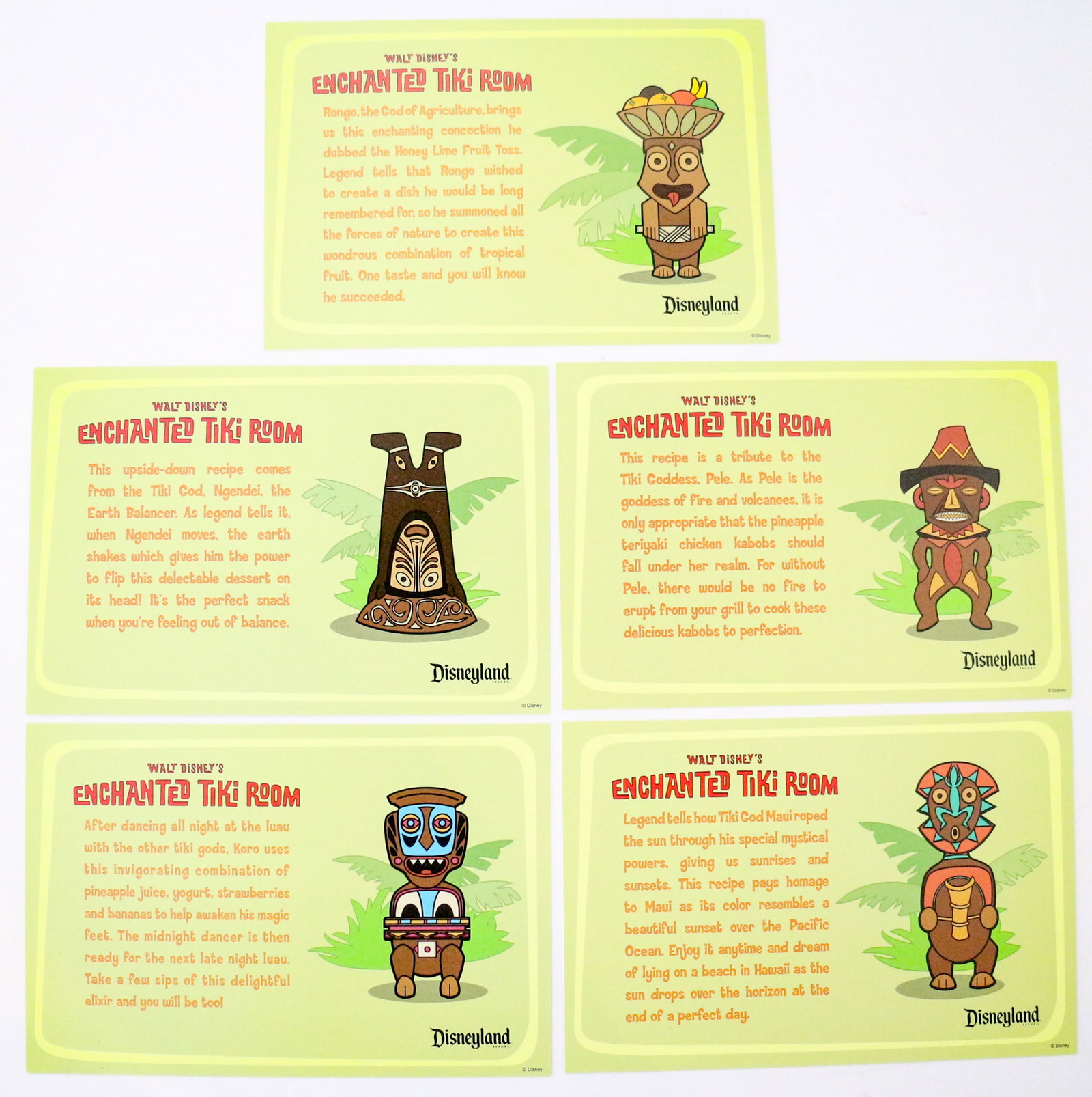 Disneyland Enchanted Tiki Room Recipe Cards (1 of 9)