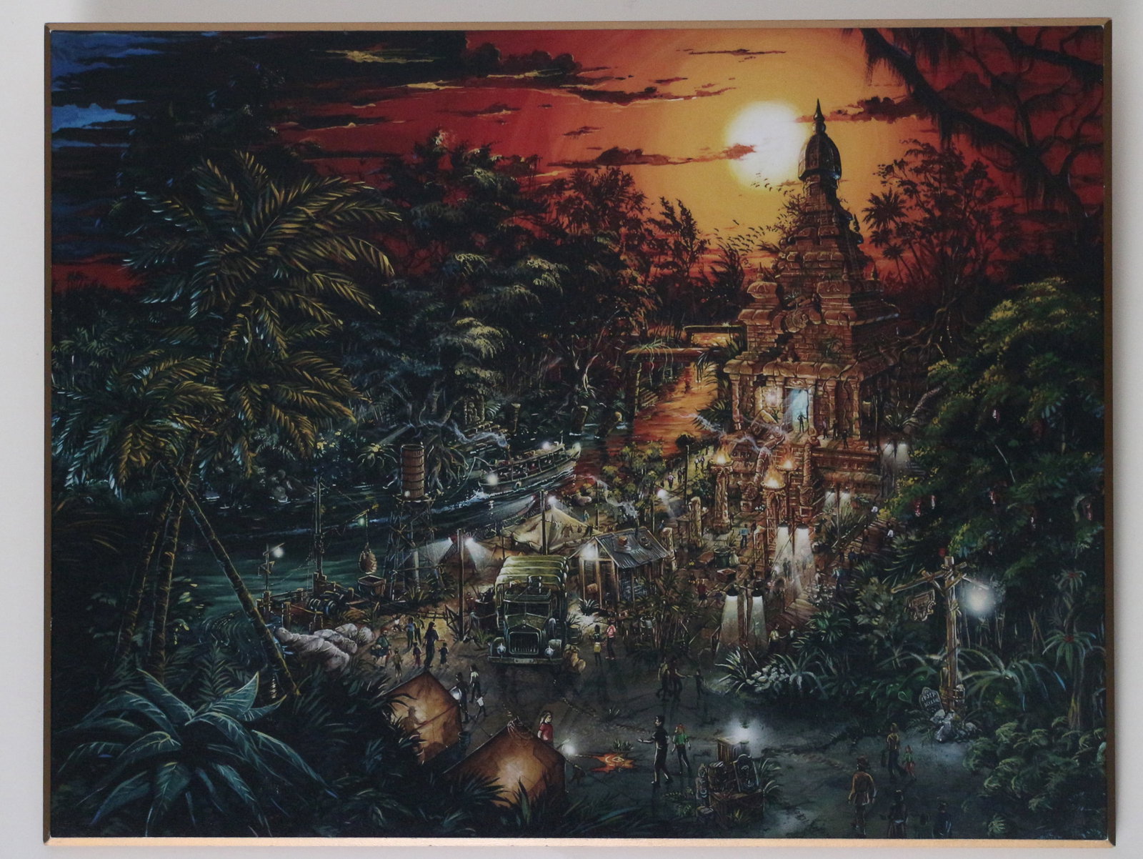 Disneyland Opera House Gallery Exhibit featuring Indiana Jones Adventure Concept Art (1 of 5)