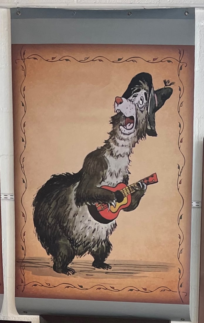 Disneyland Country Bears Jamboree Banner from Construction Site (1 of 3)