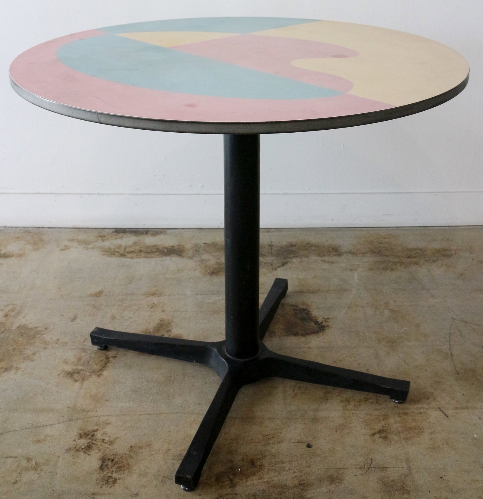 Disneyland Pizza Port Table Tomorrowland: (Disneyland, c. 1990s) From the Pizza Port Restaurant in Tomorrowland - here is one of the original tables from the restaurant. The table is a bit faded on the surface, however it is Structurally soli