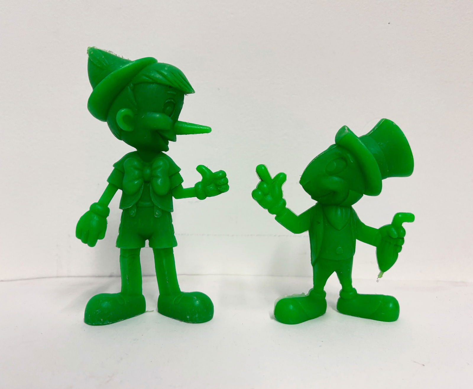 Pair of Pinocchio and Jiminy Large Marx Toys. (1 of 1)