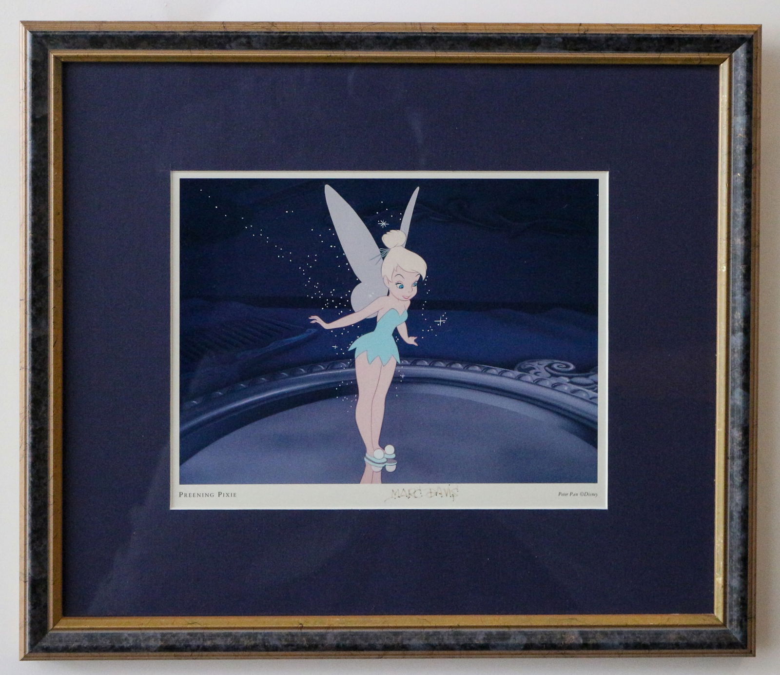 Marc Davis Signed "Preening Pixie" Tinker Bell Print. (1 of 5)