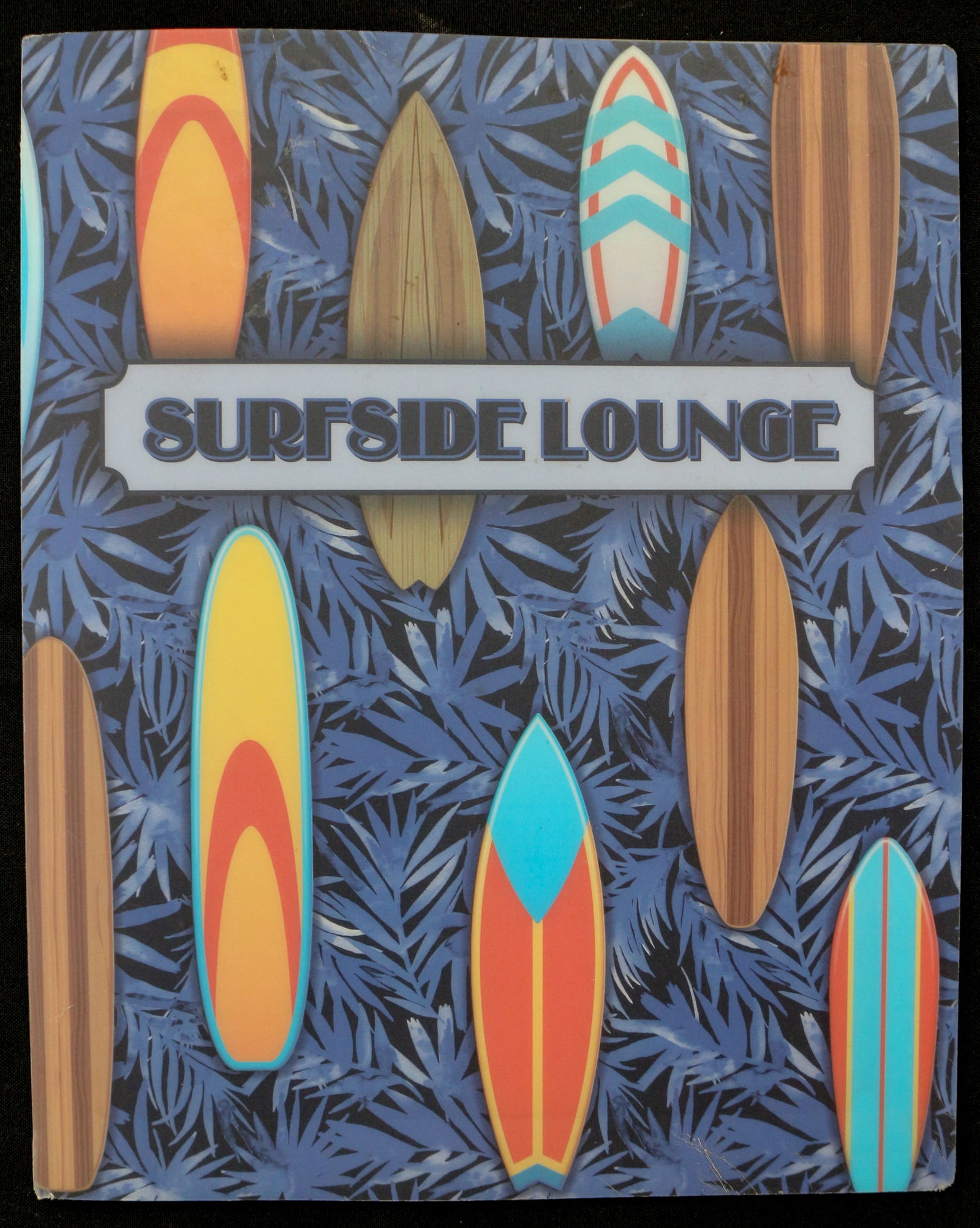 Paradise Pier Hotel Surfside Lounge Menu Holder. (1 of 3)