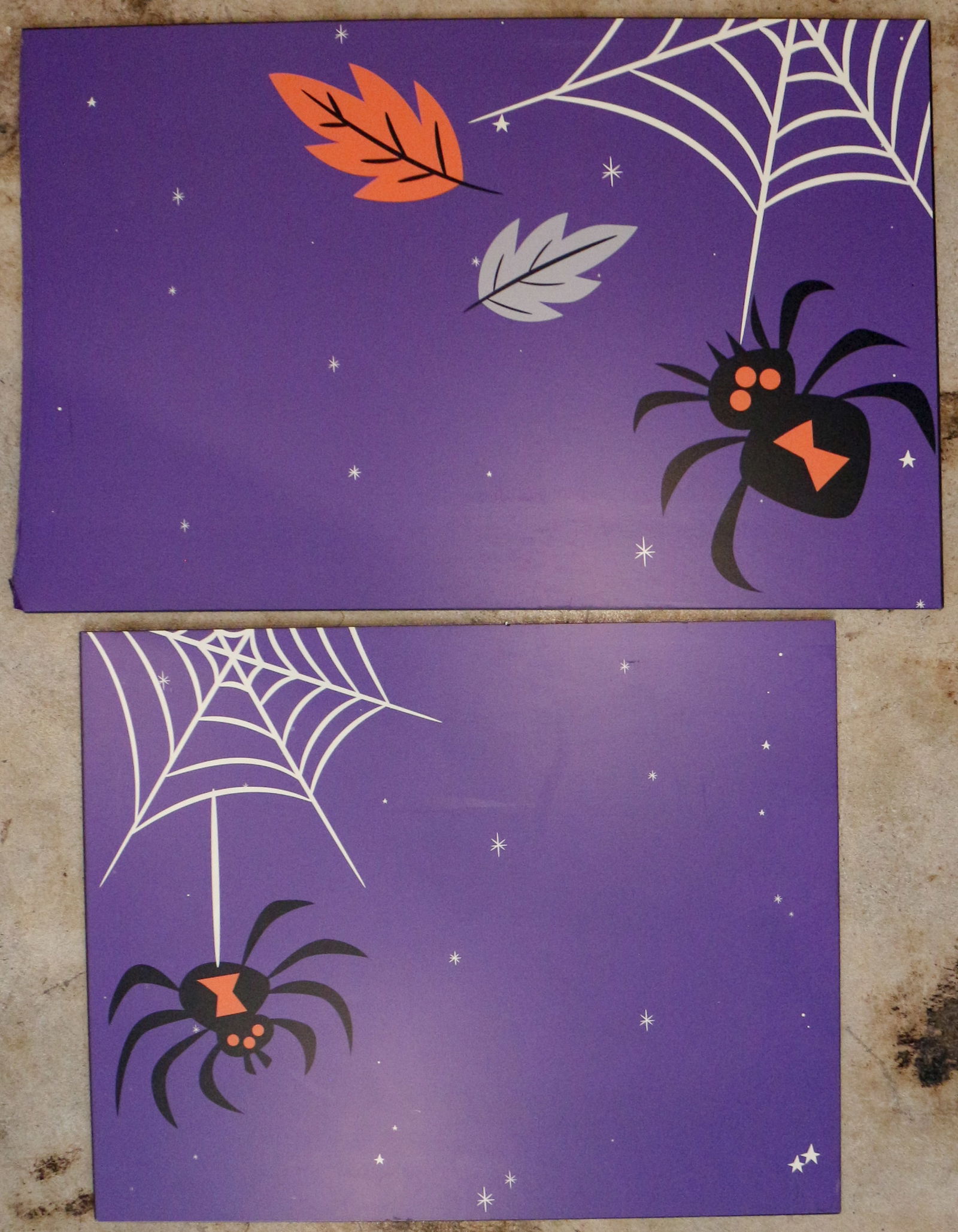 Pair of Disneyland Resort Halloween Decoration Panels. (1 of 4)