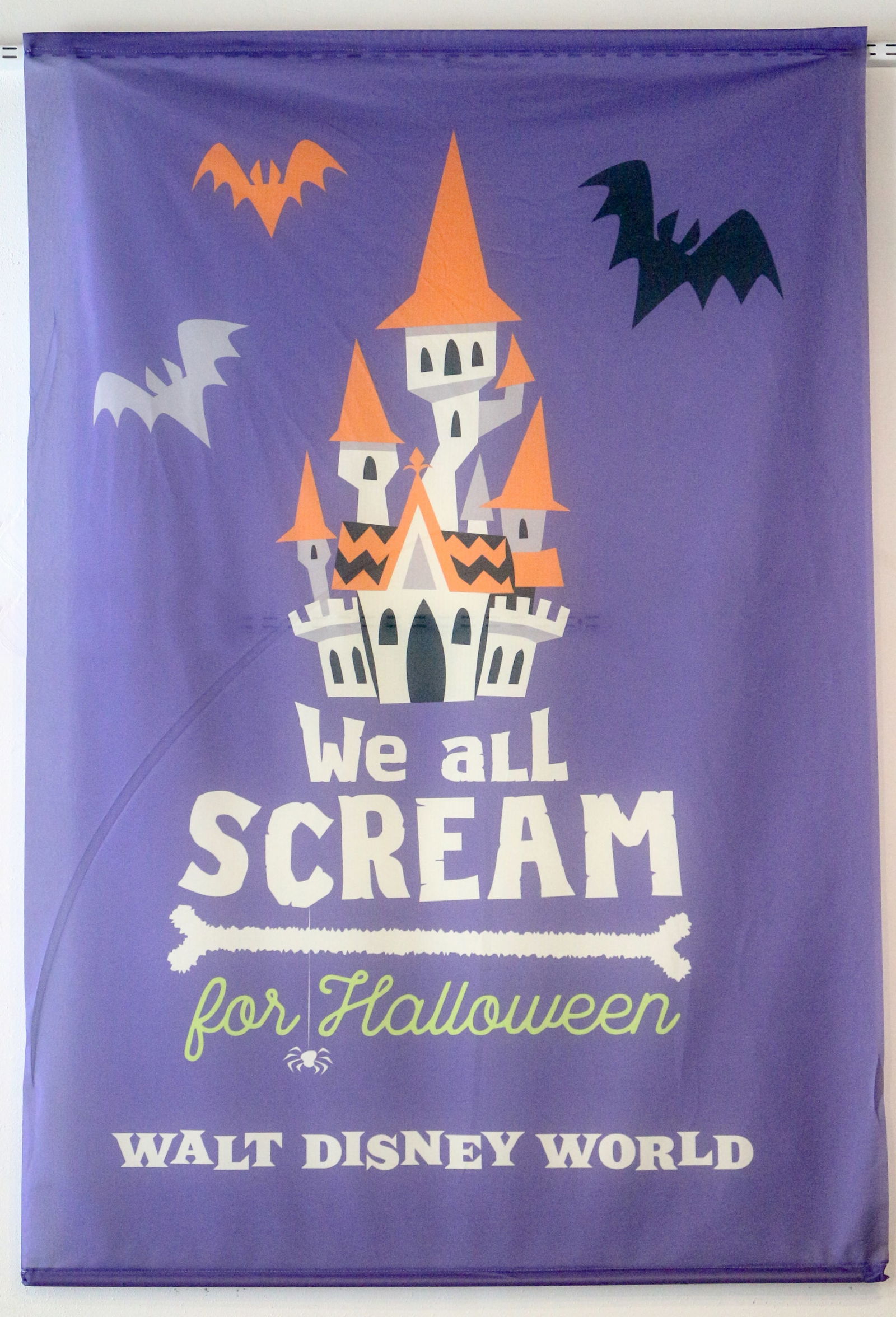 "We All Scream for Halloween!" Walt Disney World Banner. (1 of 1)