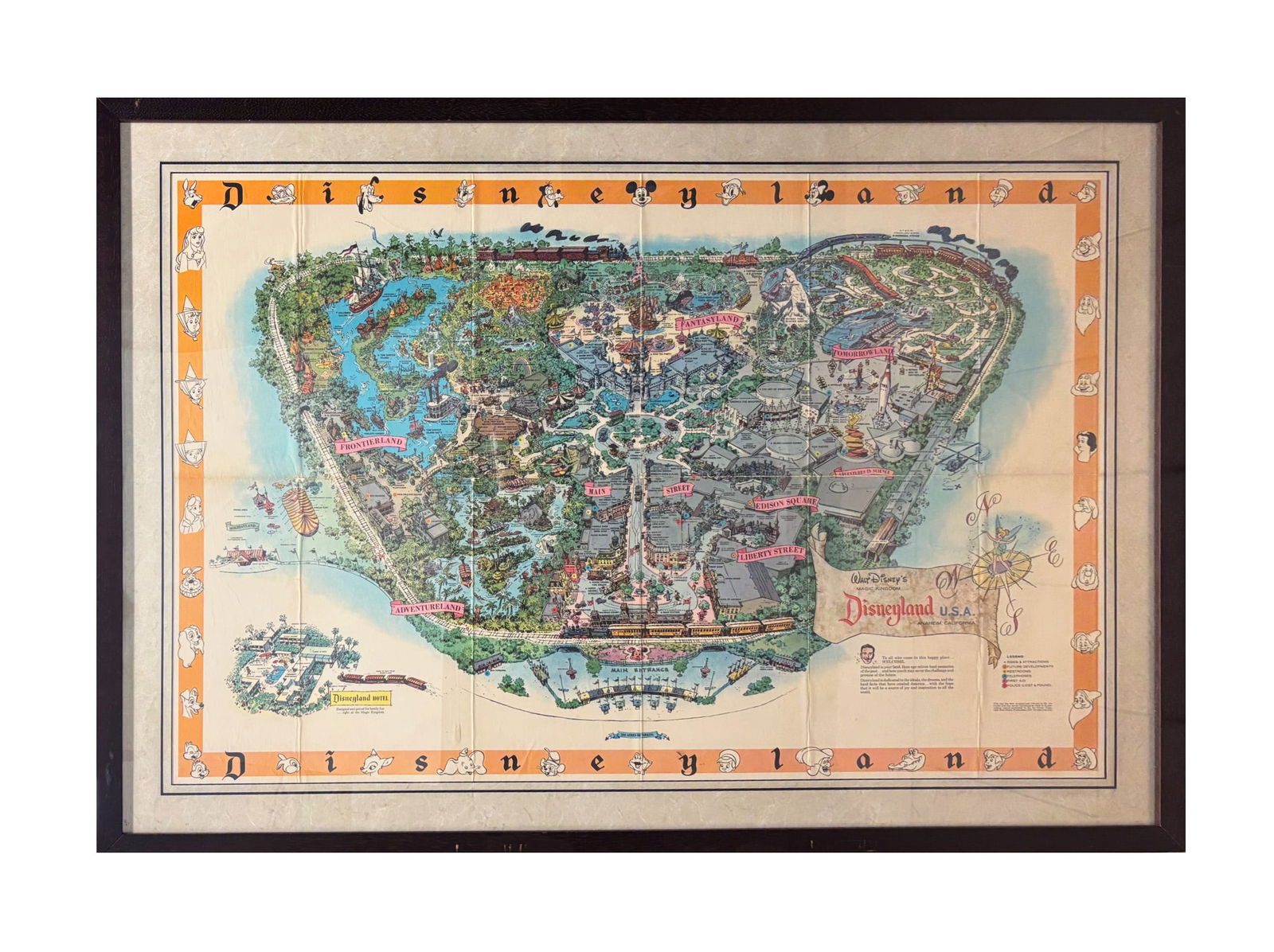 1958-C Disneyland Souvenir Map. (1 of 1)