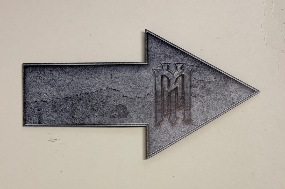 Haunted Mansion Event Directional Sign. (1 of 2)