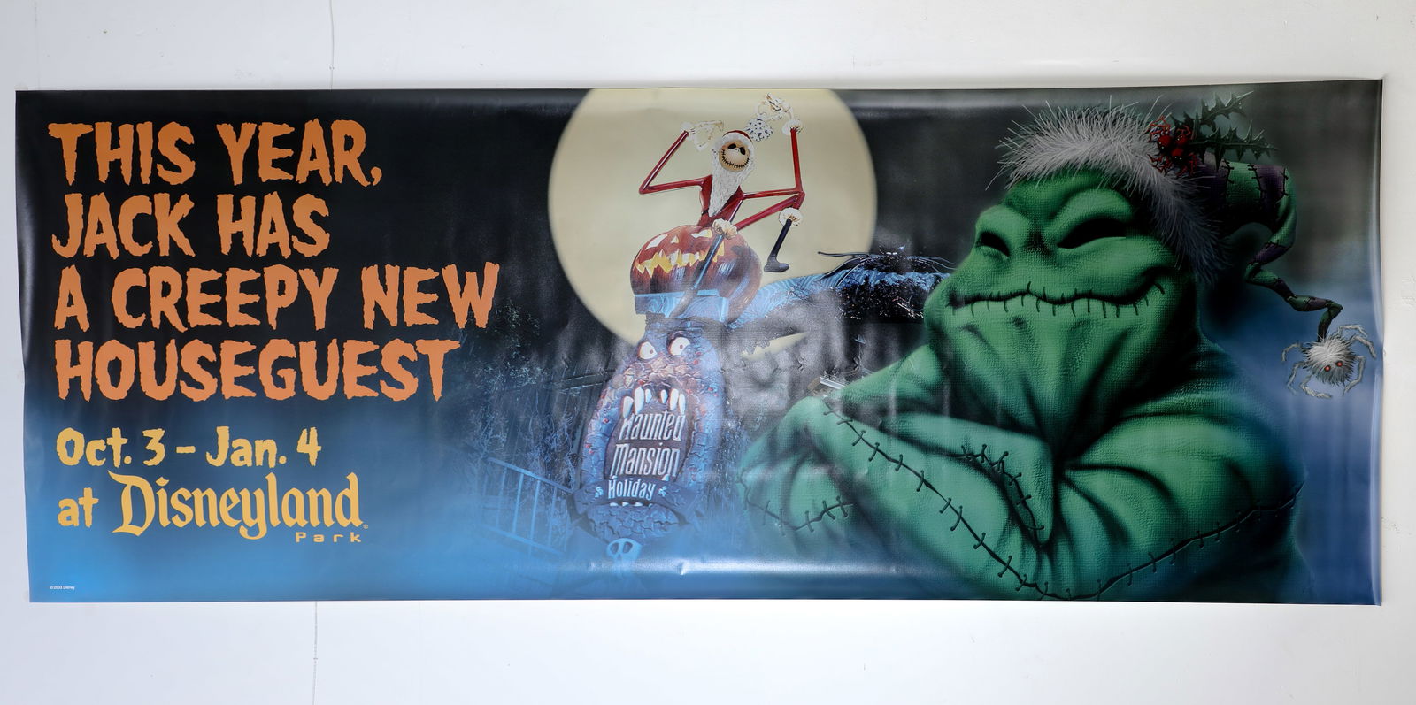 Haunted Mansion Holiday Large 7.5ft Banner. (1 of 2)