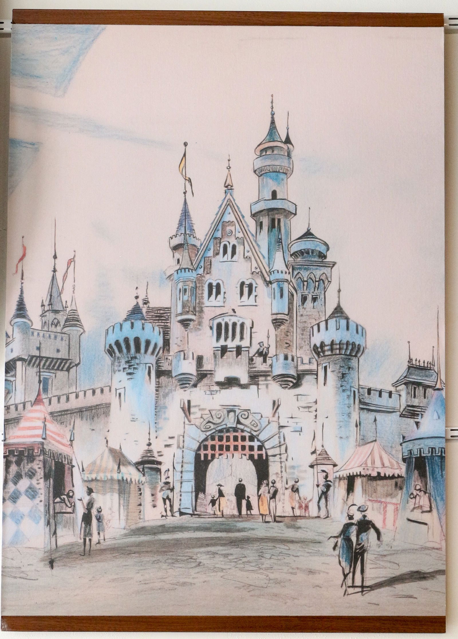 Herb Ryman Sleeping Beauty Castle Print from the Disneyland Hotel. (1 of 4)