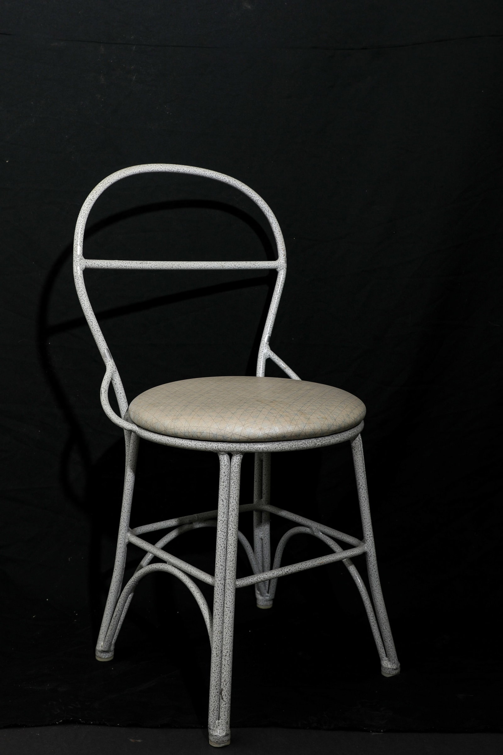 Tomorrowland Terrace Chair.: (Disneyland, c. 1990s) This is a very rare metal framed dining chair from the Tomorrowland Terrace at Disneyland. The Tomorrowland Terrace opened in 1967 as part of the major New Tomorrowland developm