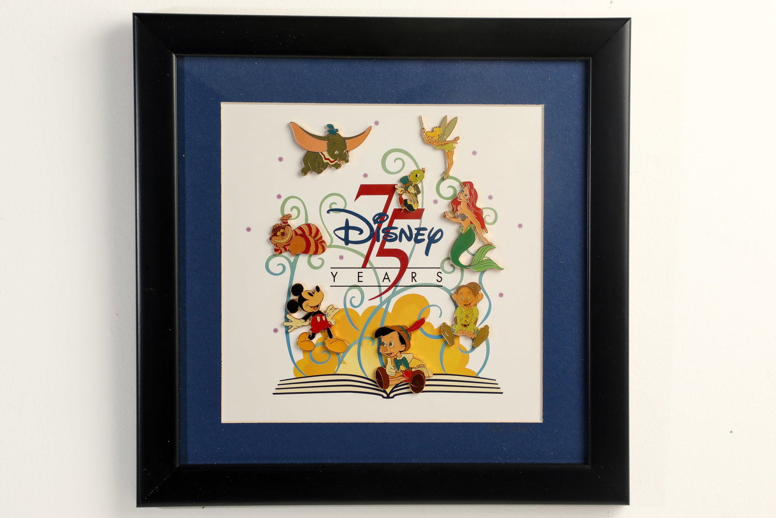 75 Years of Love and Laughter Framed Pin Set. (1 of 3)