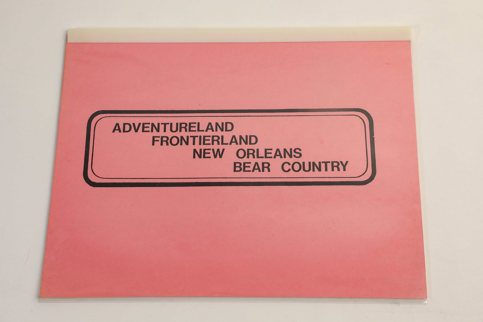 Disneyland Lands and Attractions Analysis Document. (1 of 3)