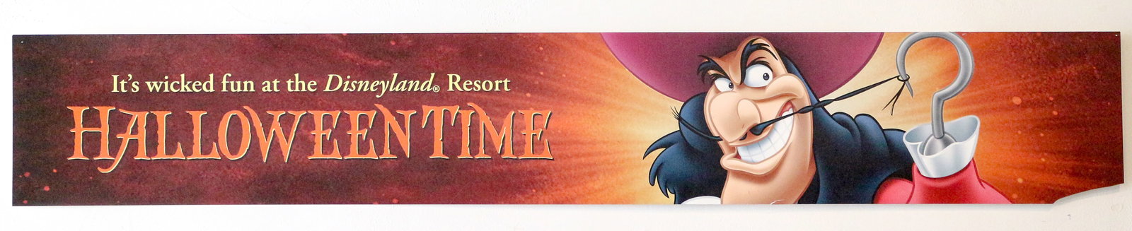 Group of 3 Disneyland 71" Halloween Time Villain Advertisement Signs. (1 of 3)