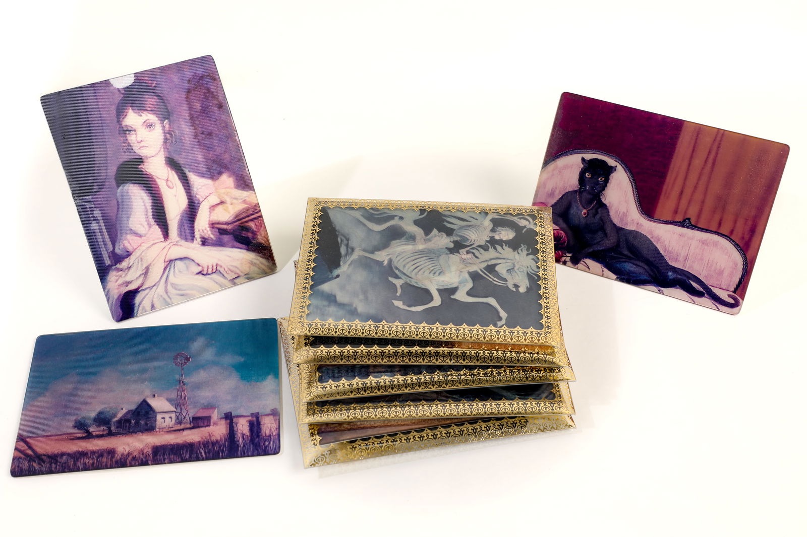 Haunted Mansion and Pirates of the Caribbean Lenticular Cards Group of 8. (1 of 9)