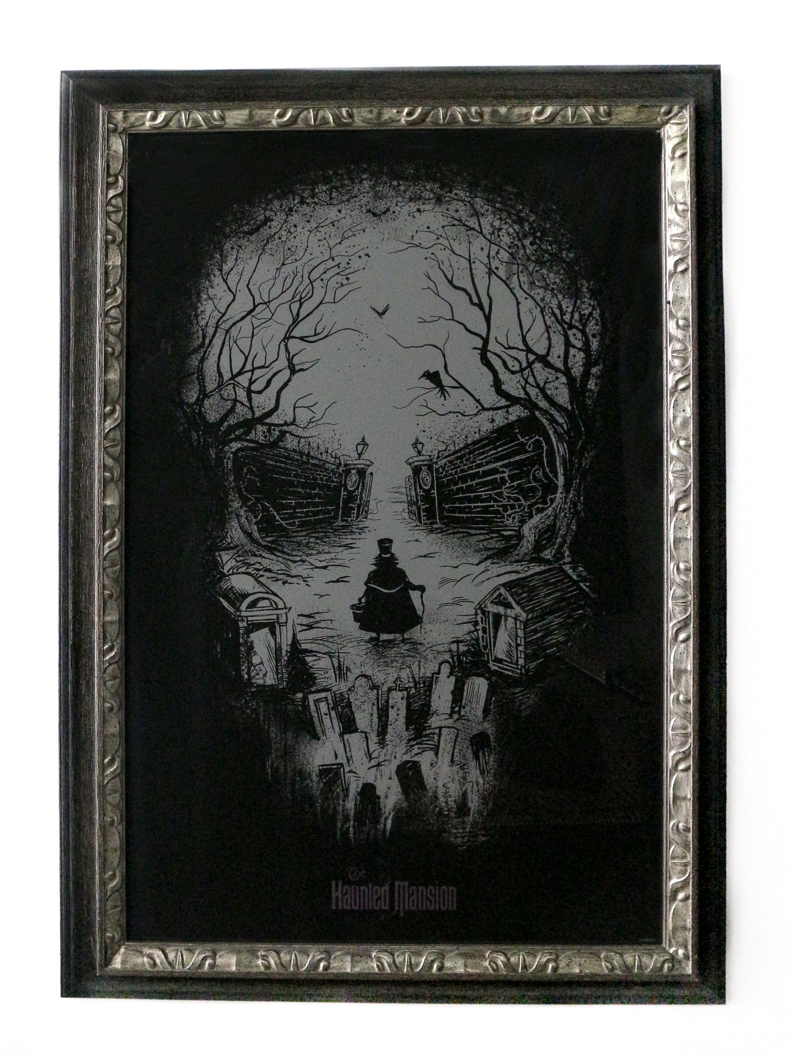 Haunted Mansion 45th Anniversary Hatbox Ghost Large Print. (1 of 4)