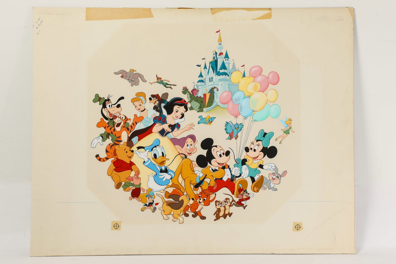Walt Disney World 10th Anniversary Original Painting by Russel Schroeder. (1 of 11)