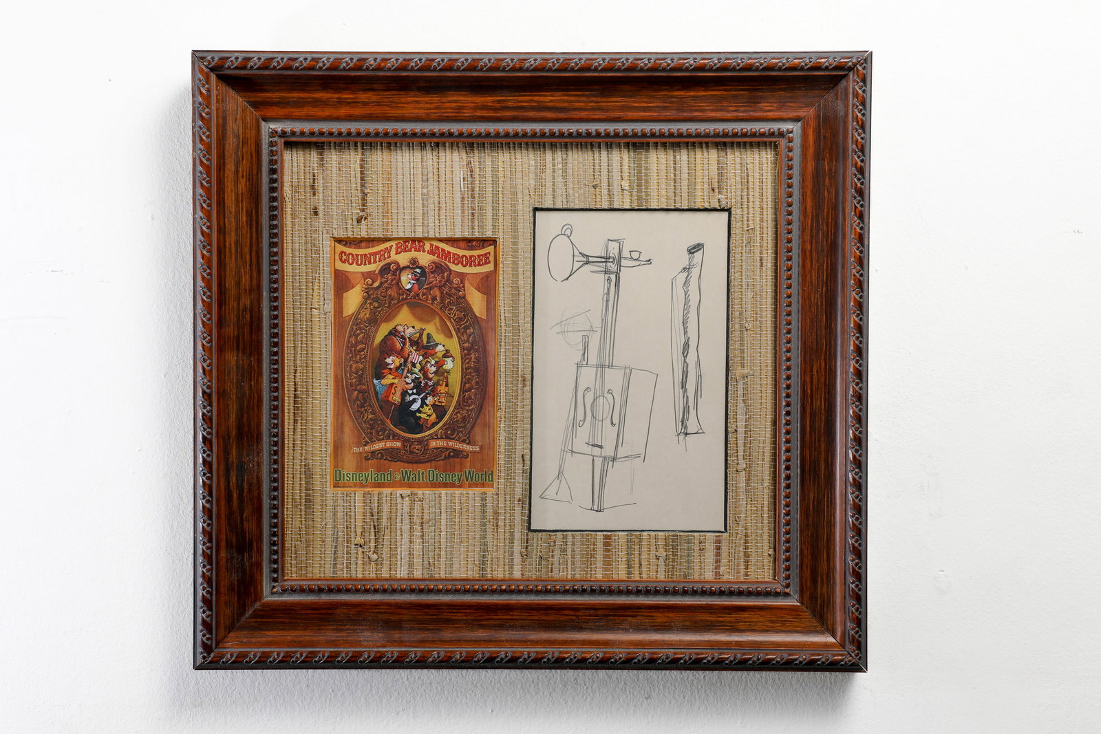 Marc Davis Hand-Drawn Country Bear Jamboree Musical Instrument Concept Art. (1 of 4)
