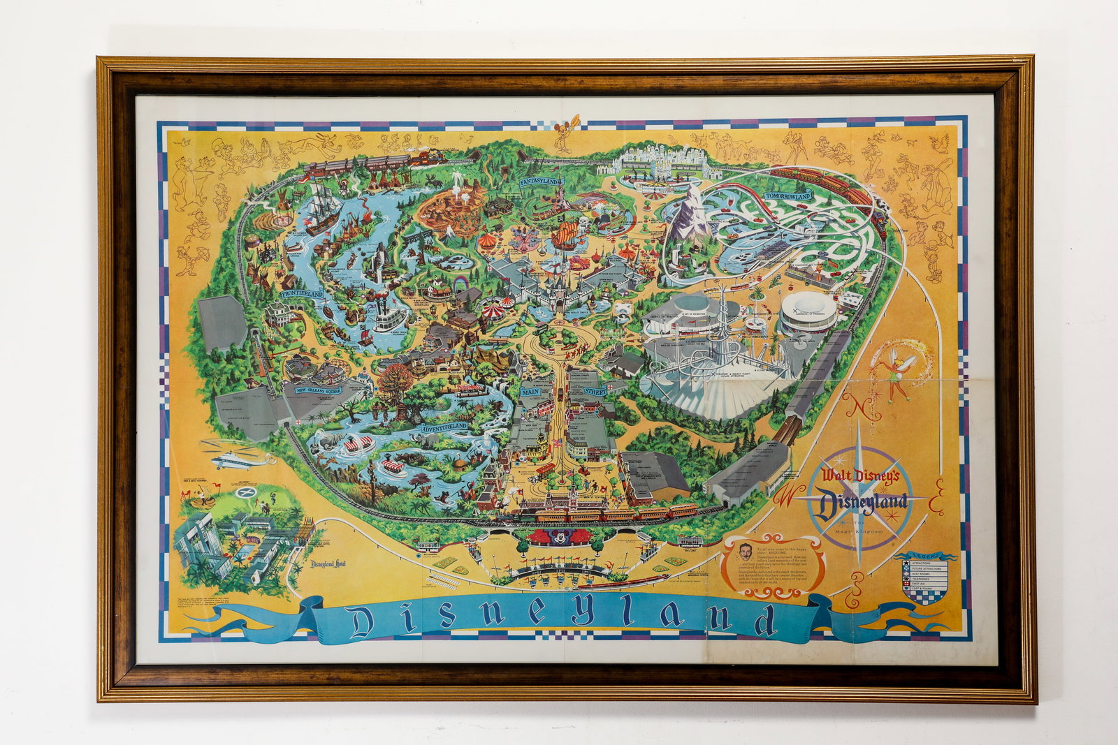 Disneyland Souvenir Map 1966. (1 of 2)