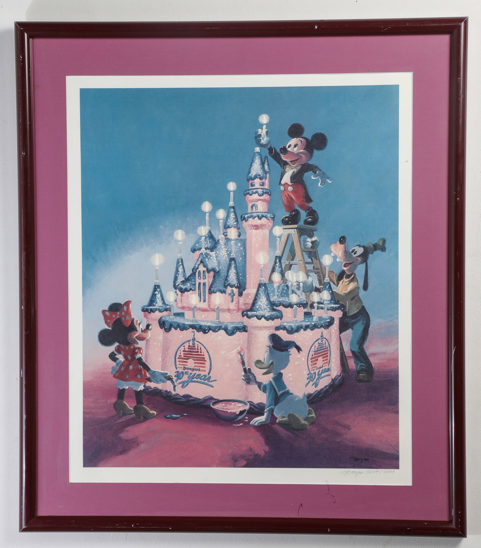 Charles Boyer Disneyland 30th Anniversary Print. (1 of 3)