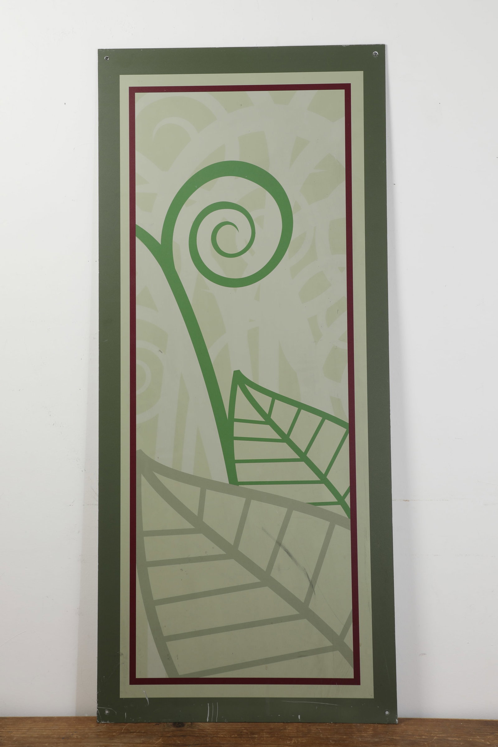 Leaf Pattern Large Sign. (1 of 2)