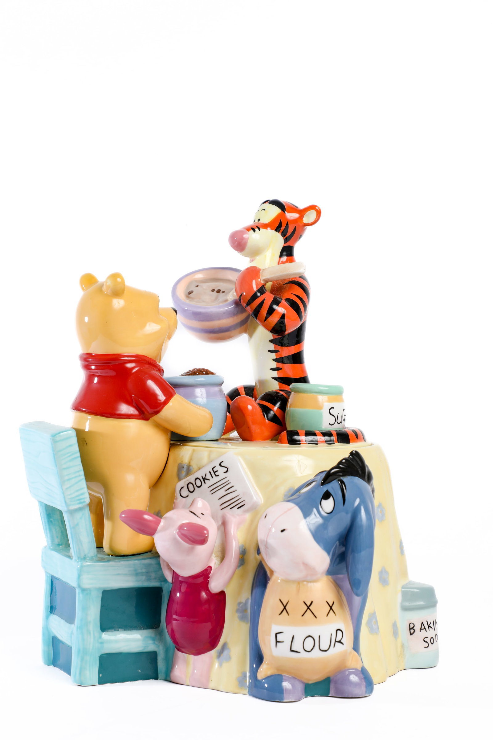Disney Store “Pooh & Friends Makin’ Cookies” Cookie Jar (c. 2001). (1 of 6)