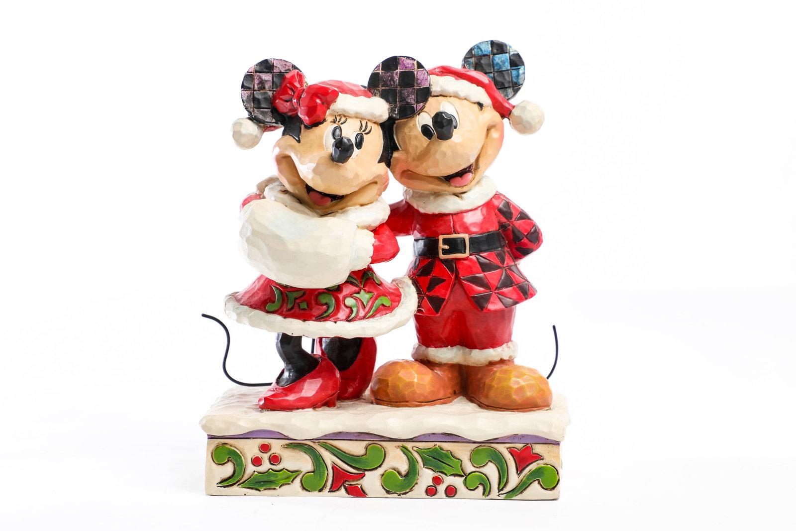Jim Shore Disney Traditions - "Holiday Duet" Mickey & Minnie Figure (2013) (1 of 4)