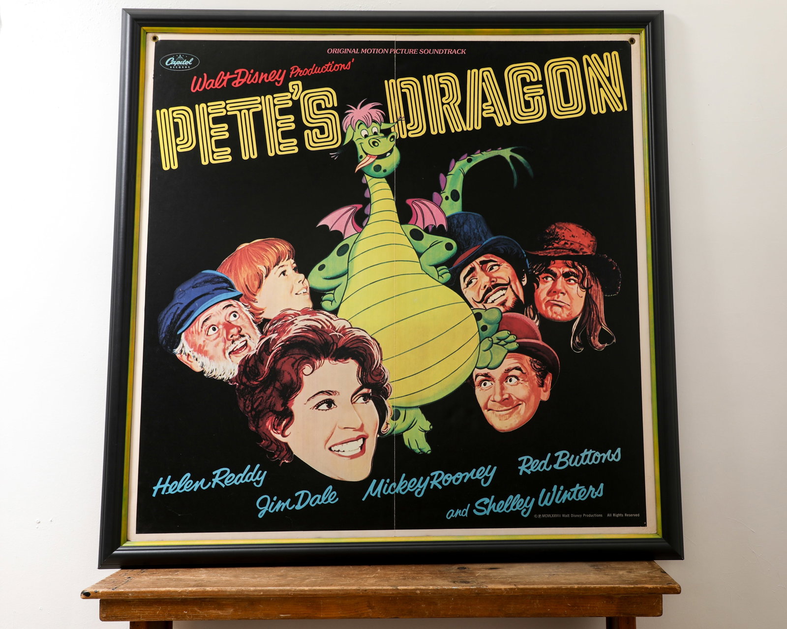Pete’s Dragon Soundtrack - Large 4’ x 4’ Capital Records Display (Walt Disney, 1977) (1 of 7)