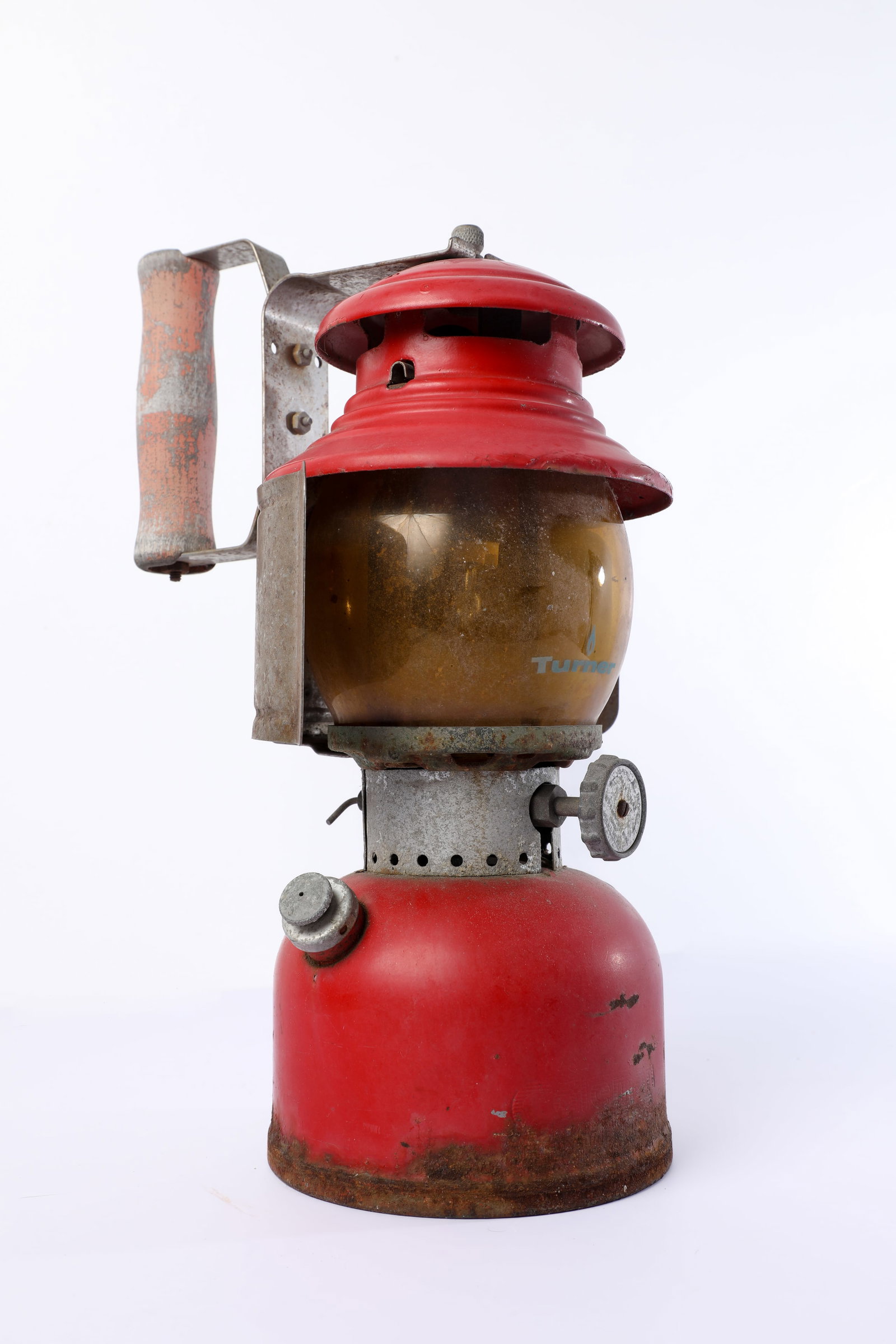 Disneyland Railroad - New Orleans Square Station Lantern Prop (Walt Disney, 1990s-2000s).: “Your attention please!” This bright red lantern embellished the story of New Orleans Square Station, along the Disneyland Railroad! True-life lanterns were used by Railroad workers for illumi