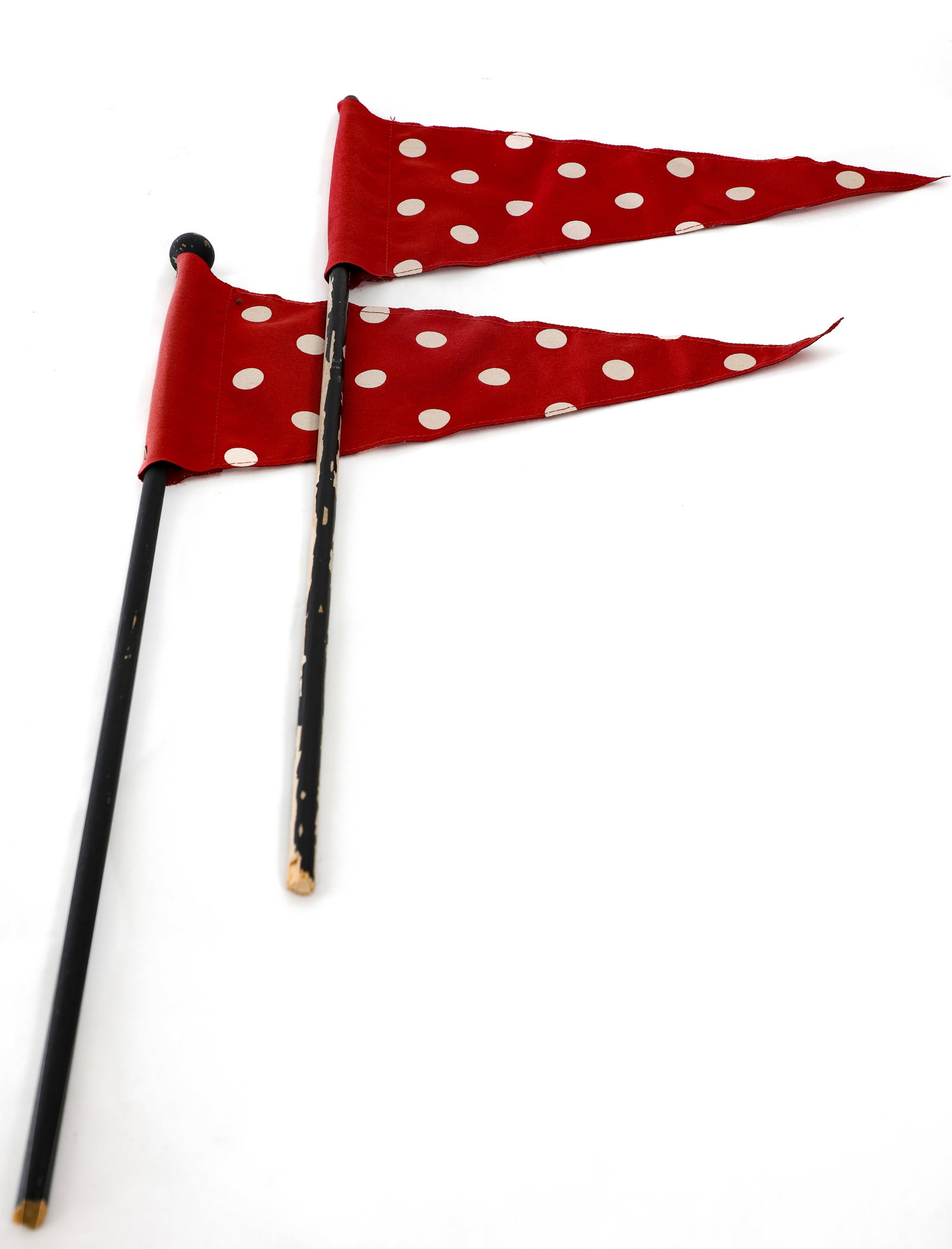 Disneyland - Mickey’s 90th Birthday “World’s Biggest Mouse Party” Pennant Flag Props: “Hot dog!” Minnie’s instantly recognizable polkadot pattern graced pennant flags for her 90th birthday party at Disneyland Resort! From 2018 to 2019, the World’s Biggest Mouse Party, a 90-