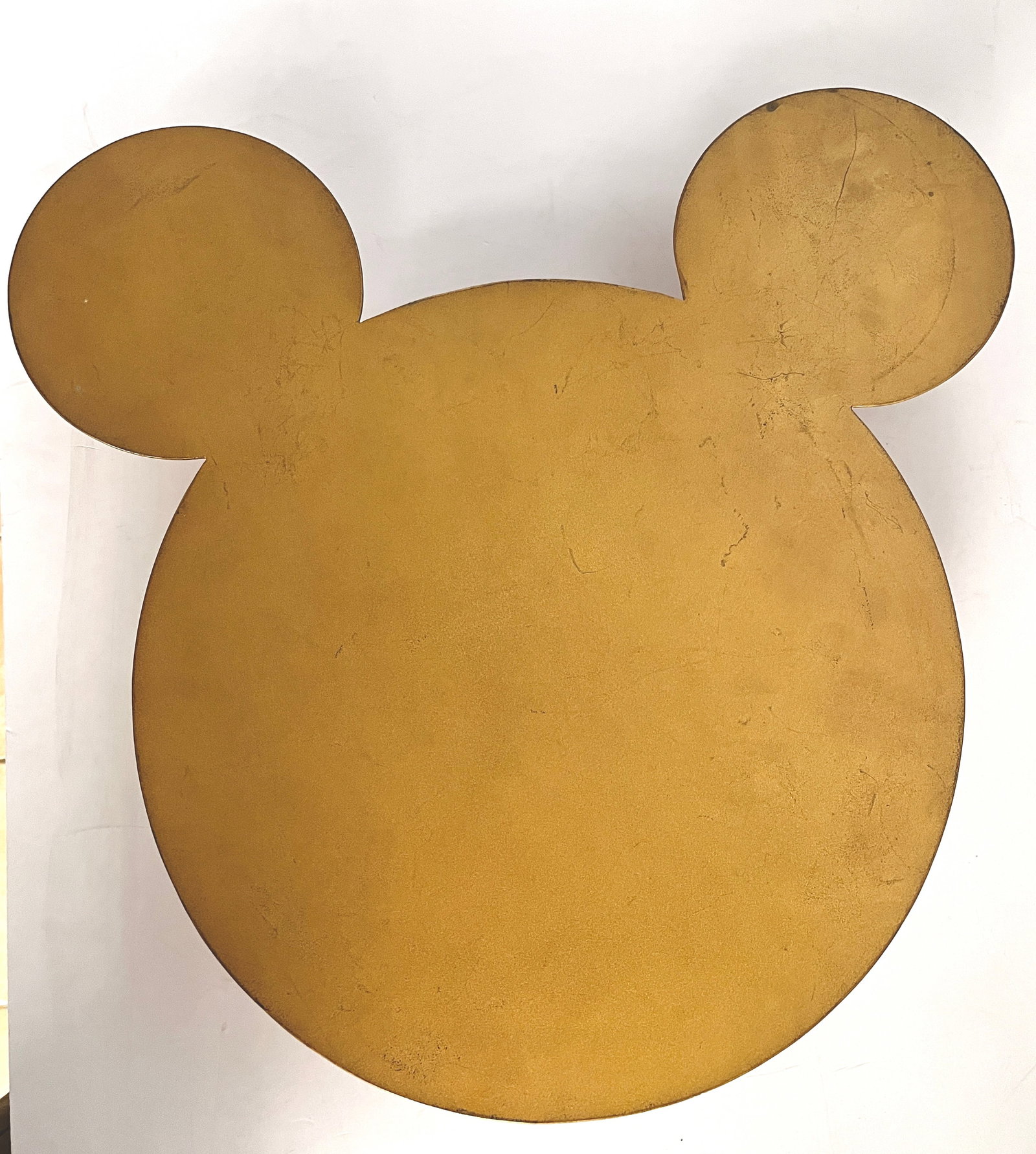 Disneyland Resort - Mickey Icon Salver (Food Platter) (2000s): “I hope we never lose sight of one thing, that it was all started by a mouse.” Delicious Disney deserts were presented atop this large, golden-toned Mickey Icon Salver Food Display at Disneyla