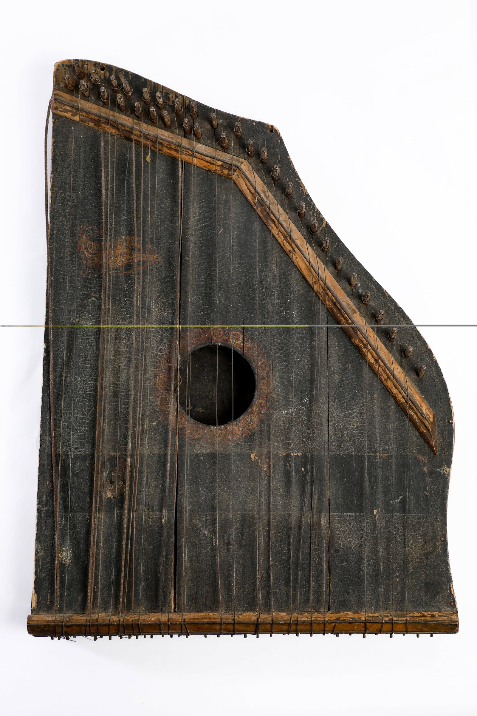 Disneyland - Pirates of the Caribbean Dulcimer Instrument Prop (2000s).: “Tales there be aplenty in this cursed place”, proven by this dulcimer instrument prop from the Pirates of the Caribbean at Disneyland! Music played an important part in presenting the “pira