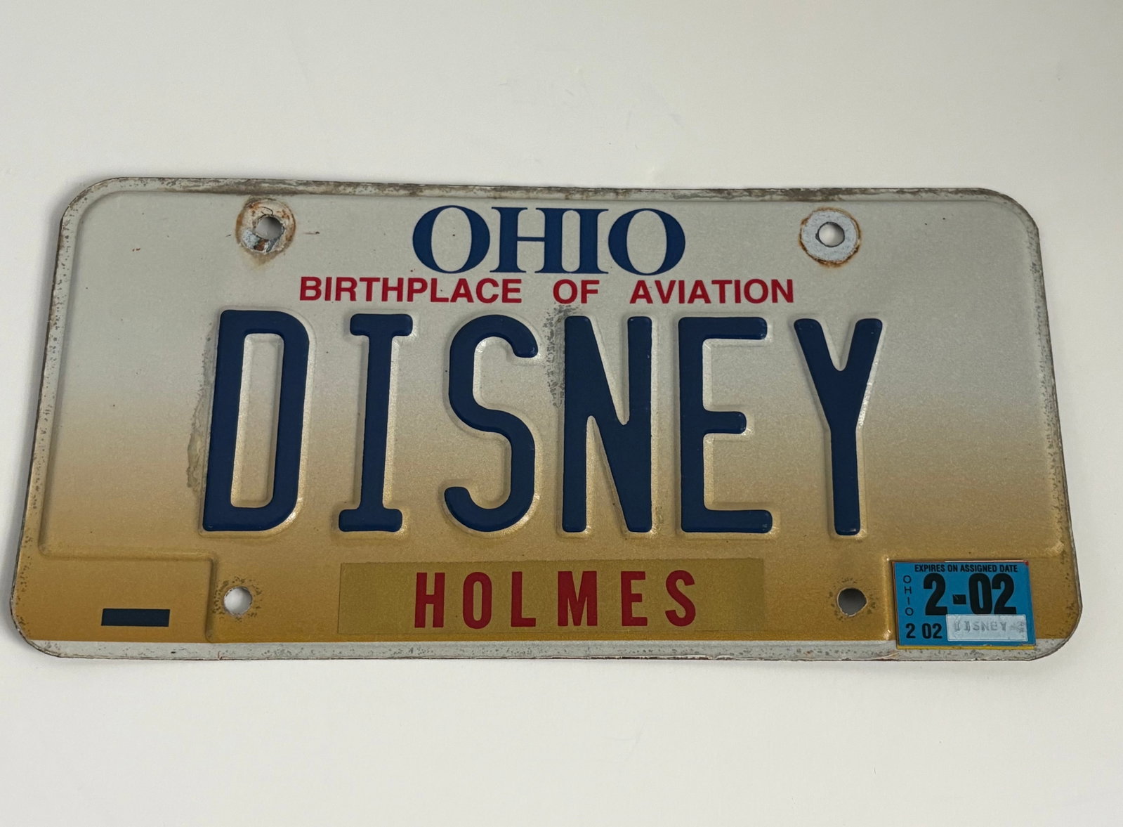 "DISNEY" Rare License Plate. (1 of 2)