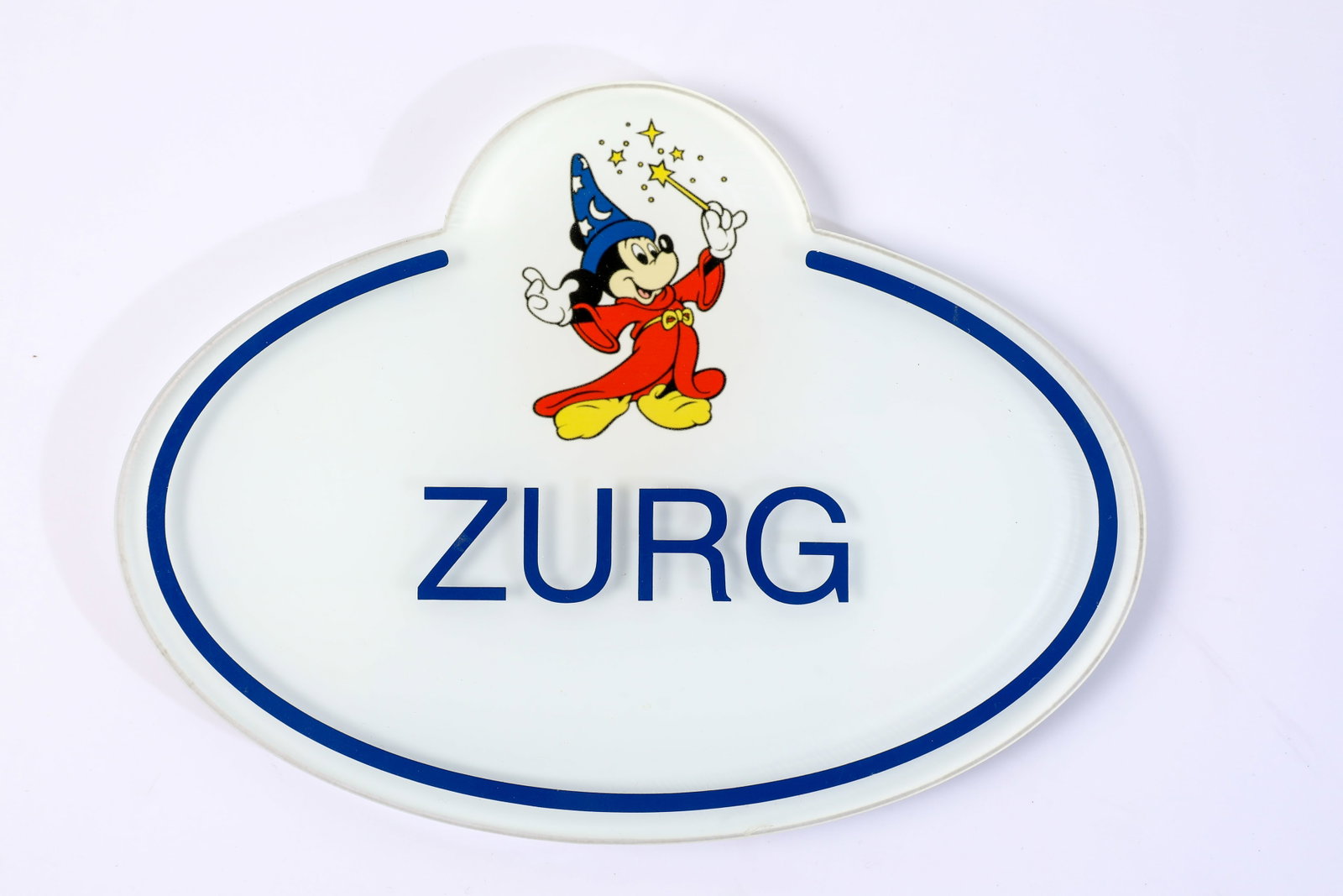 Walt Disney Imagineering - “Zurg” Cast Member Nametag Sign Plaque (2000s-2005). (1 of 3)
