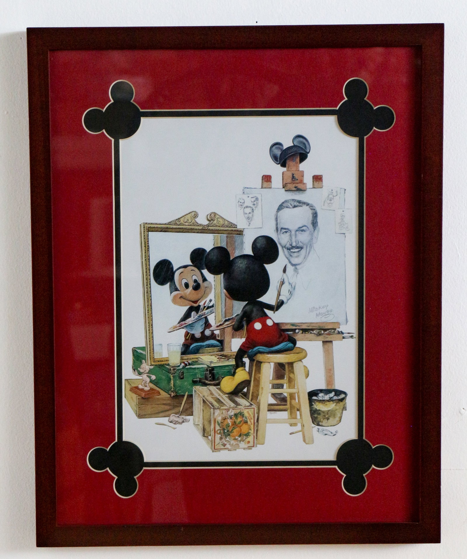 "Self Portrait: Mickey Mouse" Mickey Mouse Mini Print (Charles Boyer, 2000s) (1 of 3)