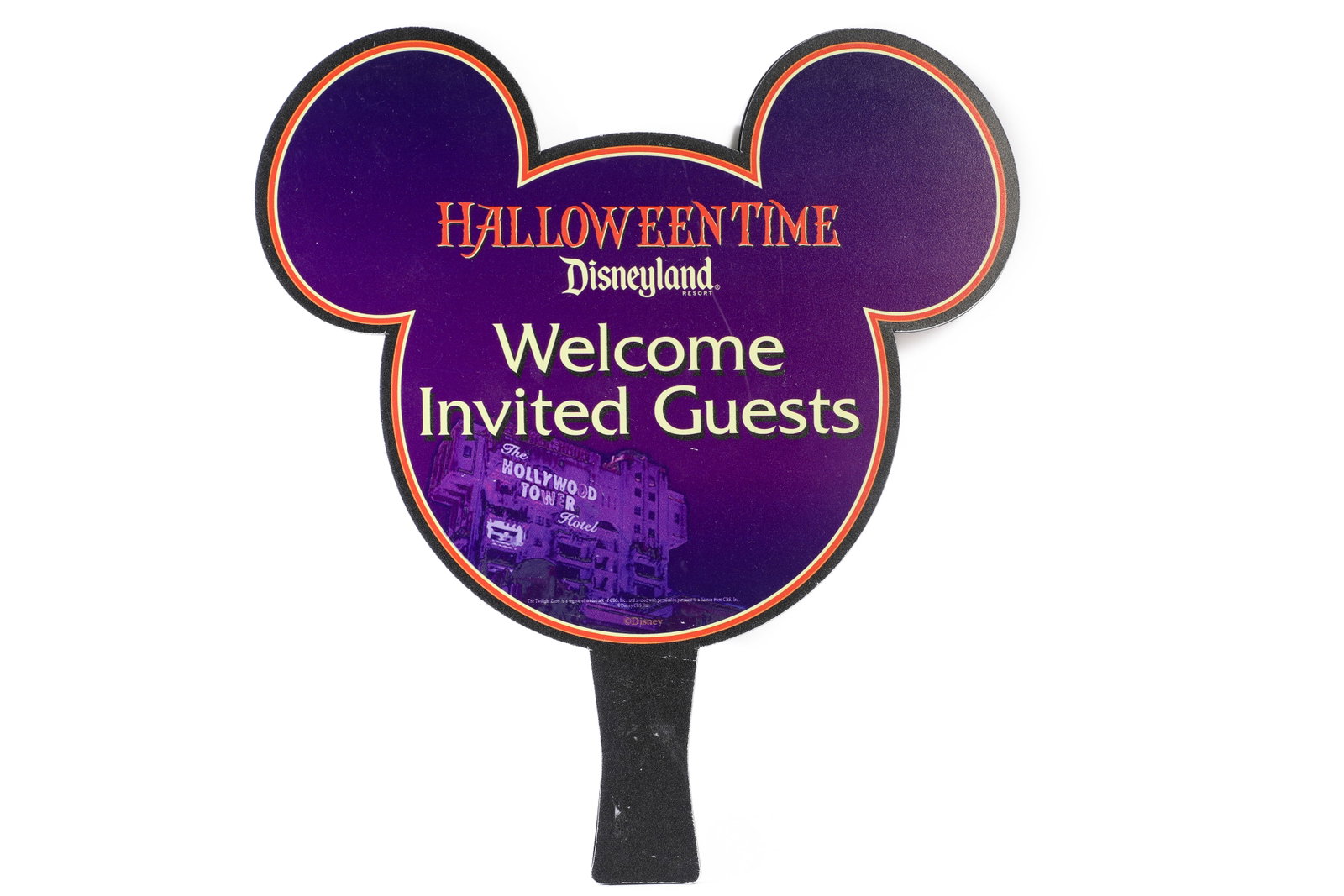 Disney California Adventure - Halloween Time “Welcome Guests” Cast Member Sign Prop (2010s) (1 of 4)